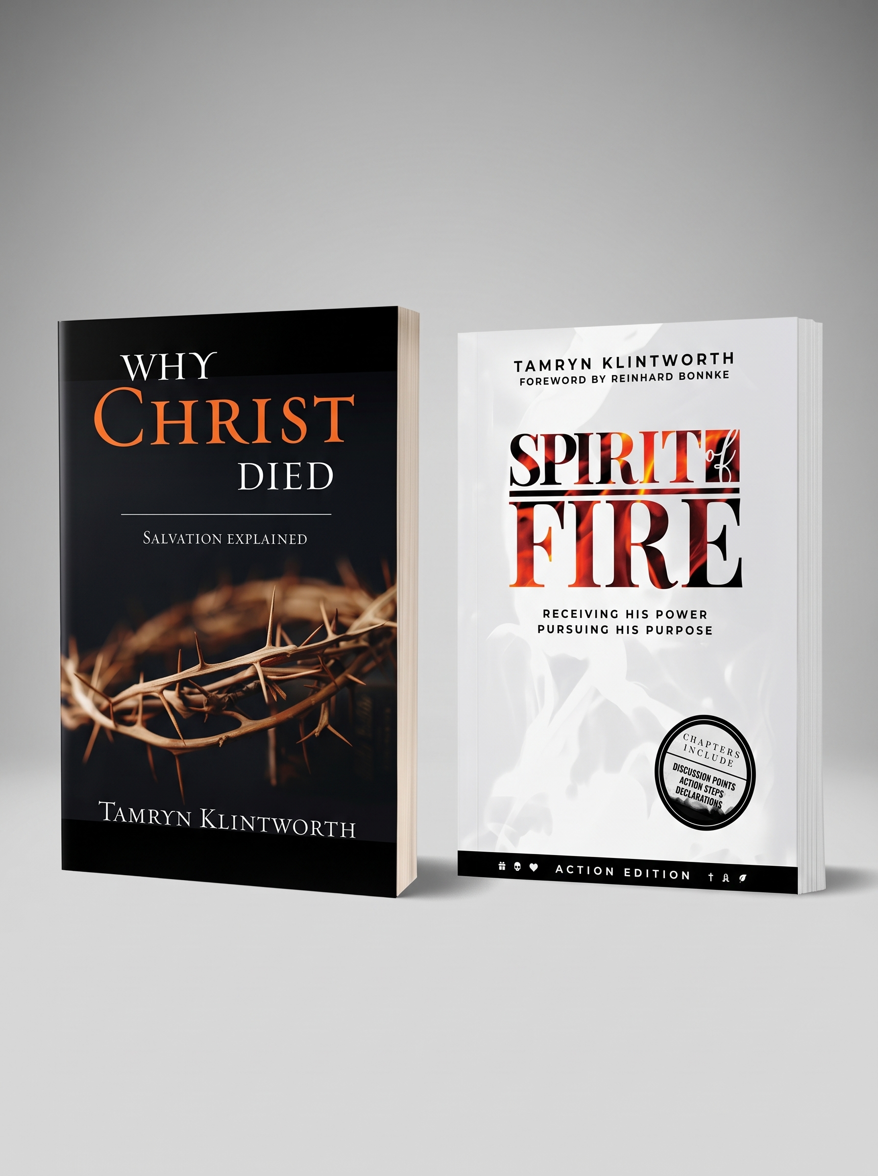 Why Christ Died and Spirit of Fire books