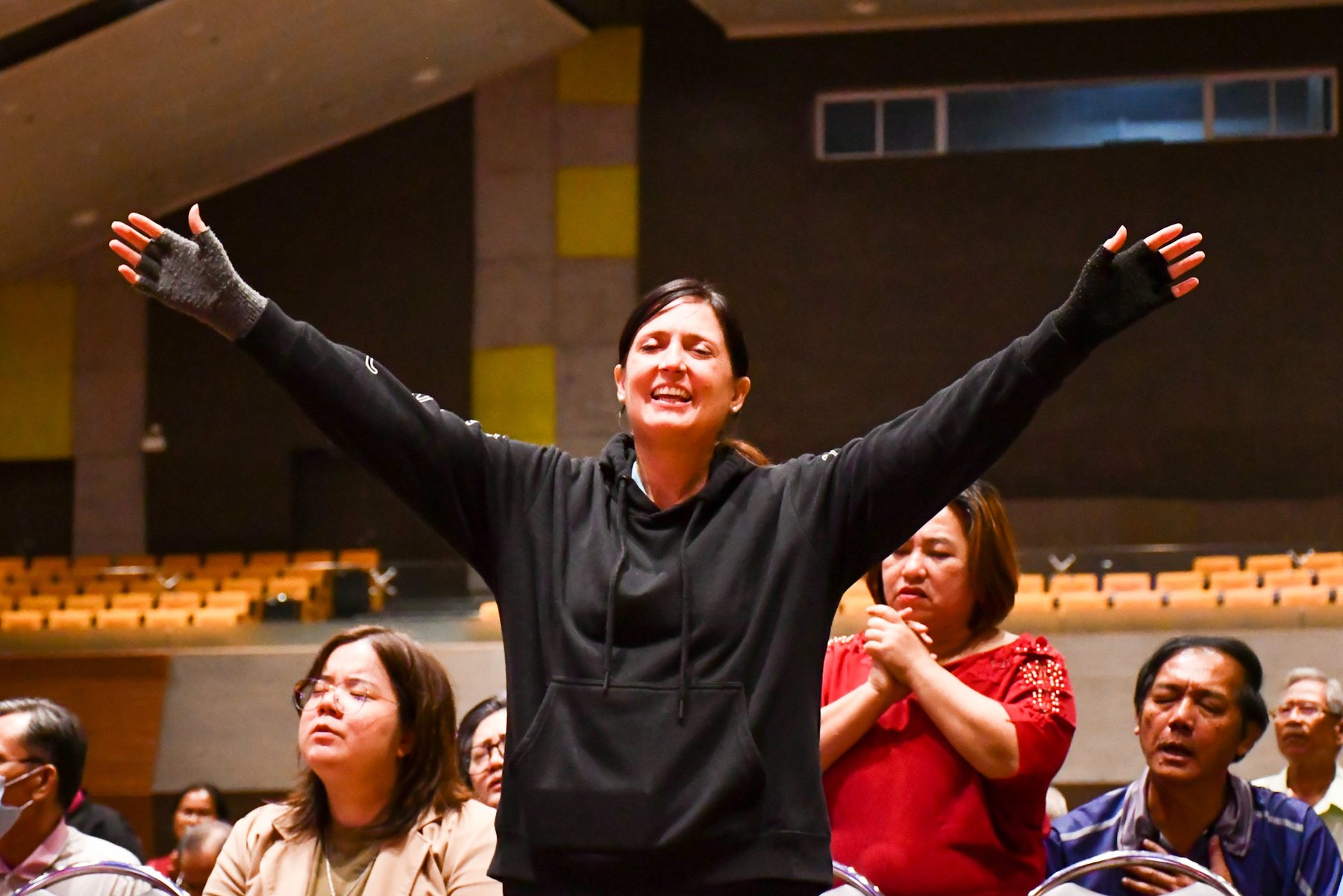 Woman spending time in prayer