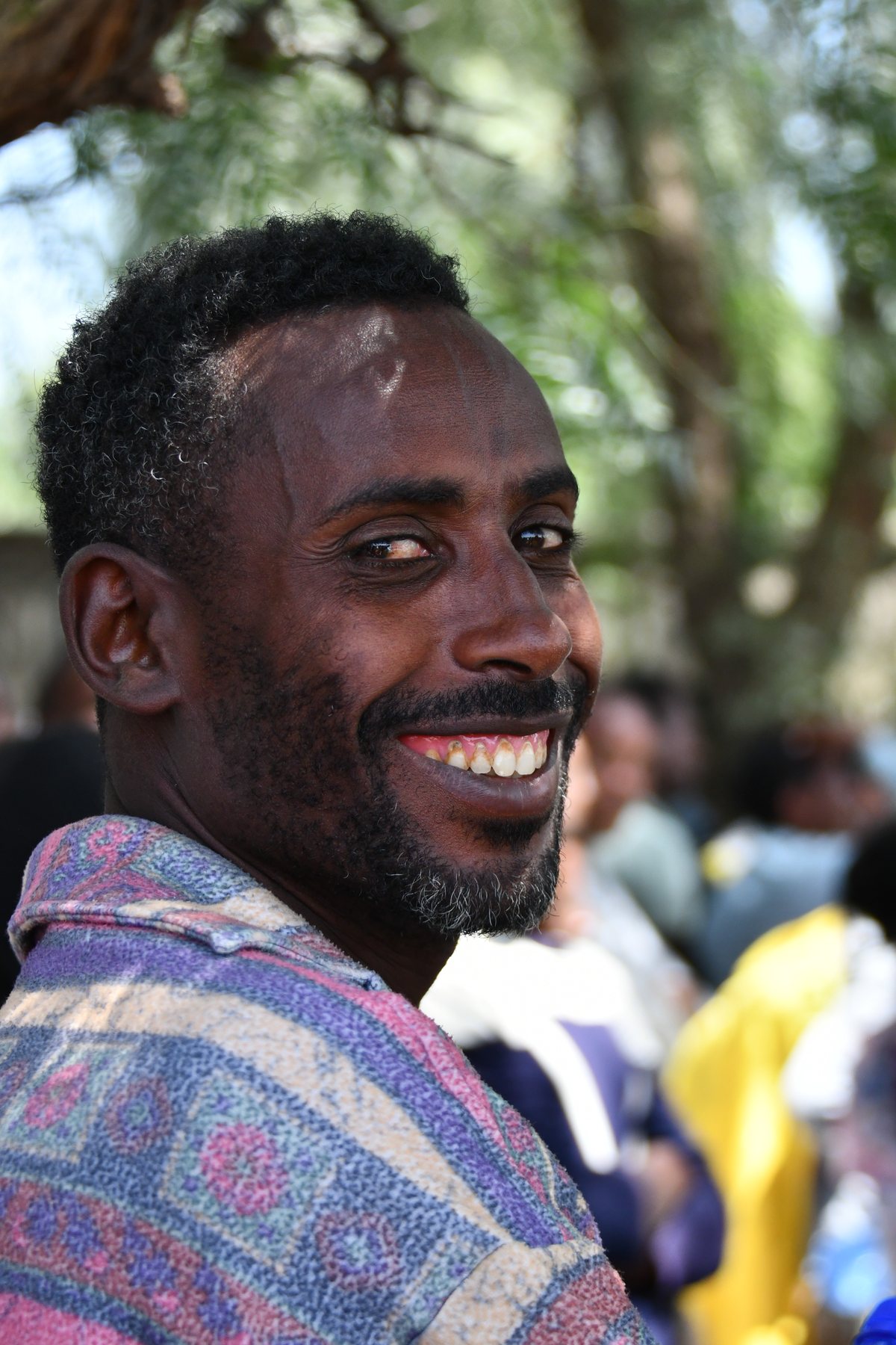 Man smiling