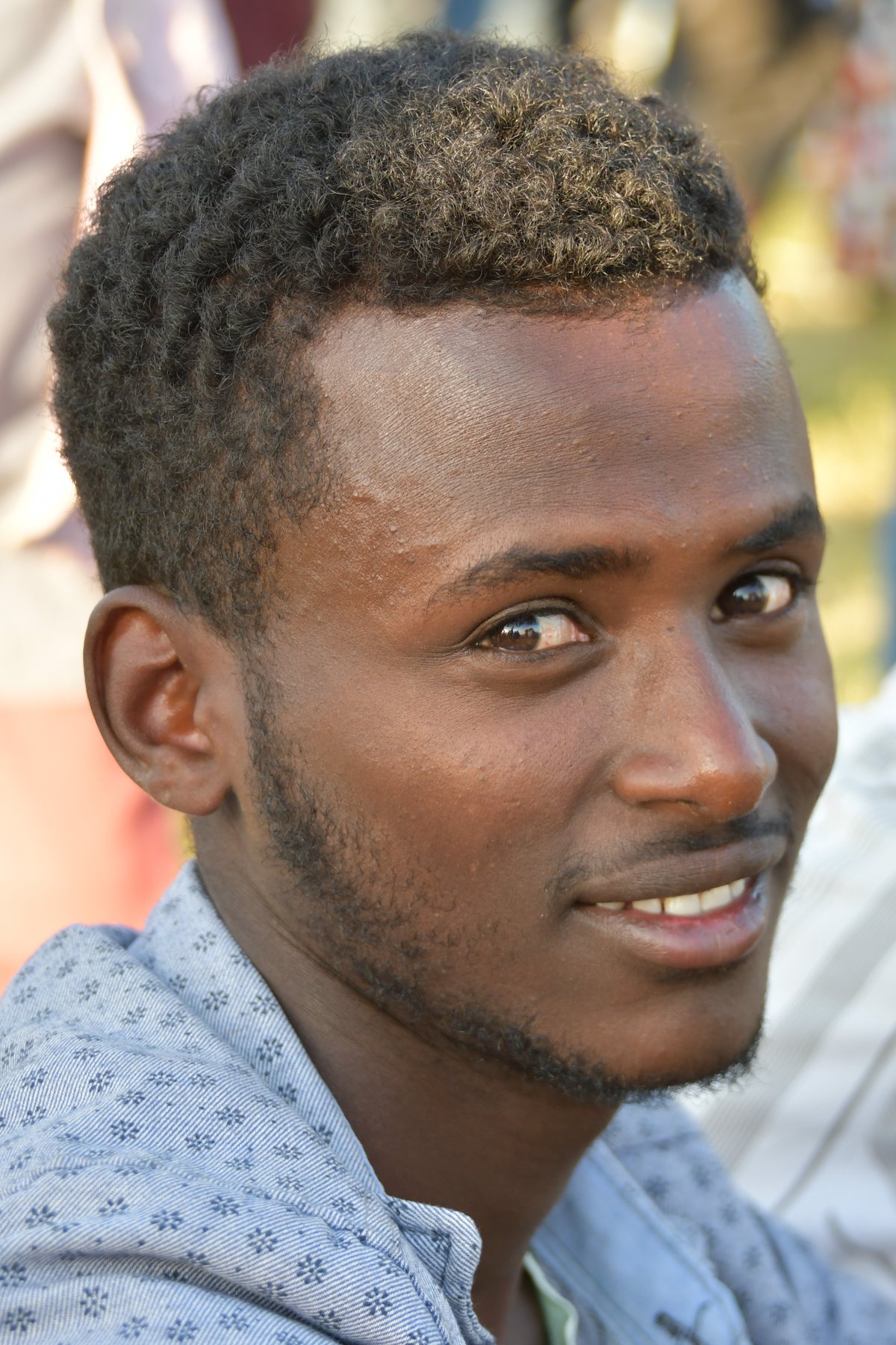 Man smiling