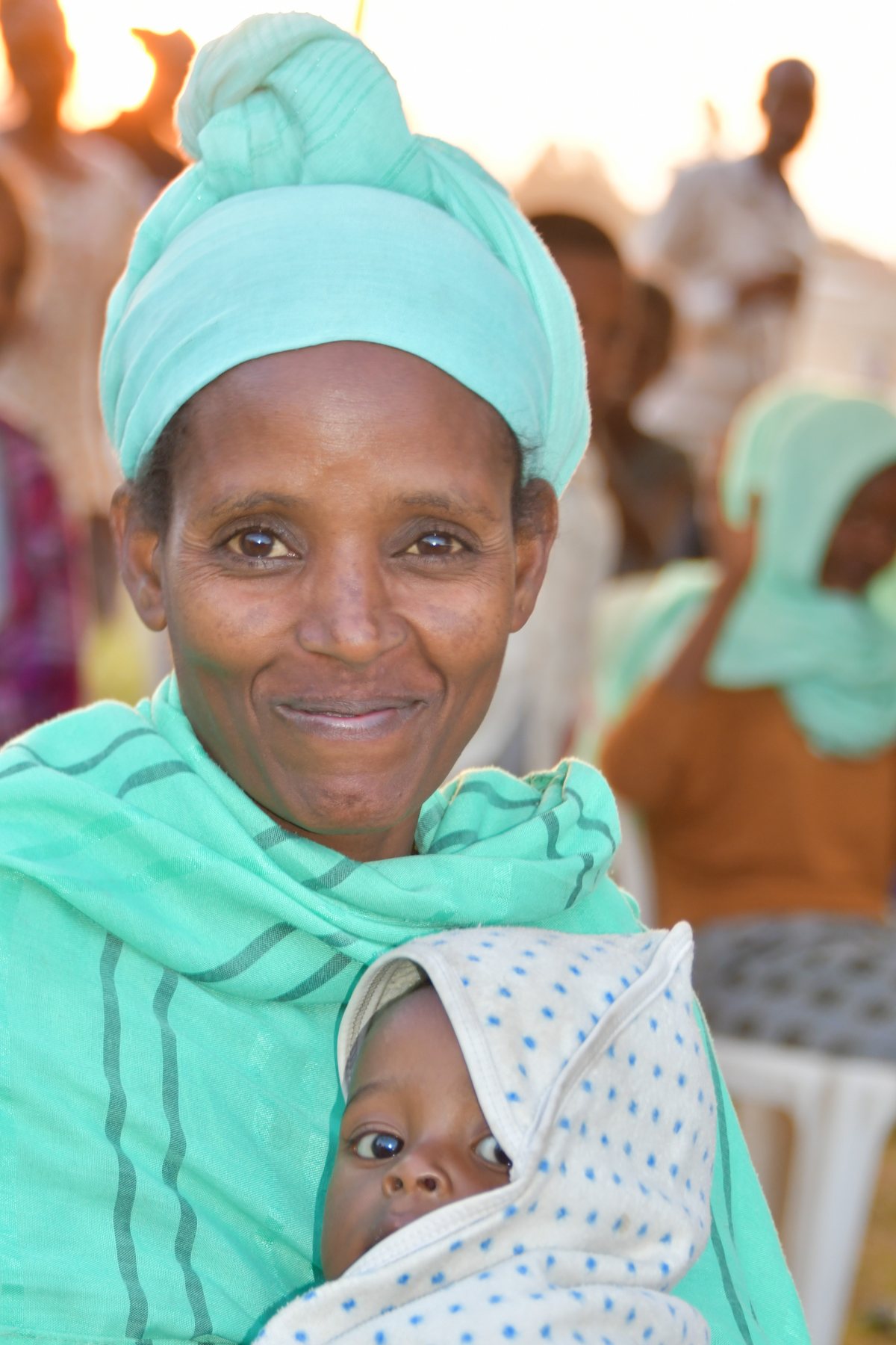 Woman smiling