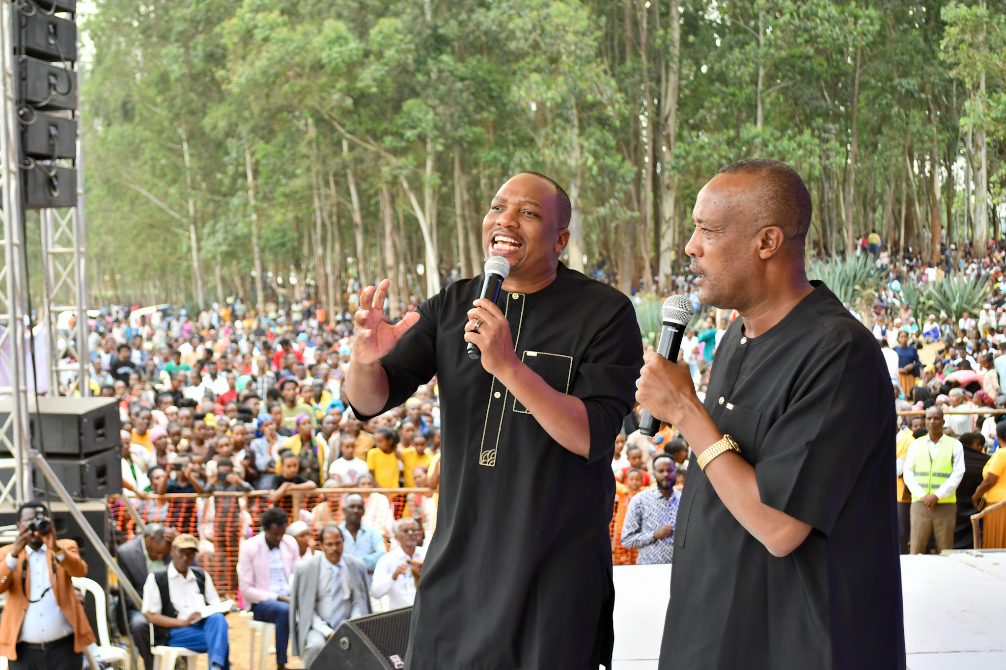 Teaching presented during an outdoor Gospel crusade