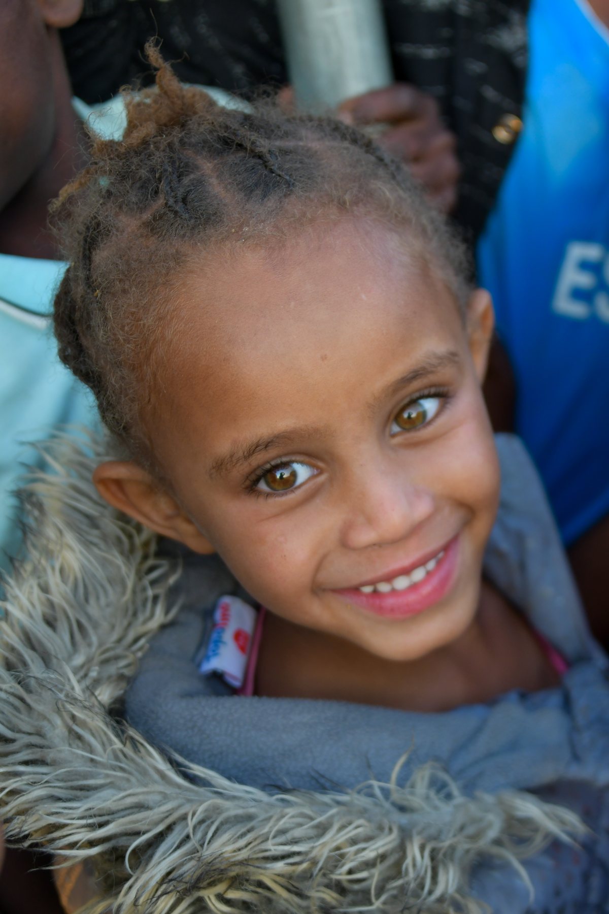Smiling child at a crusade